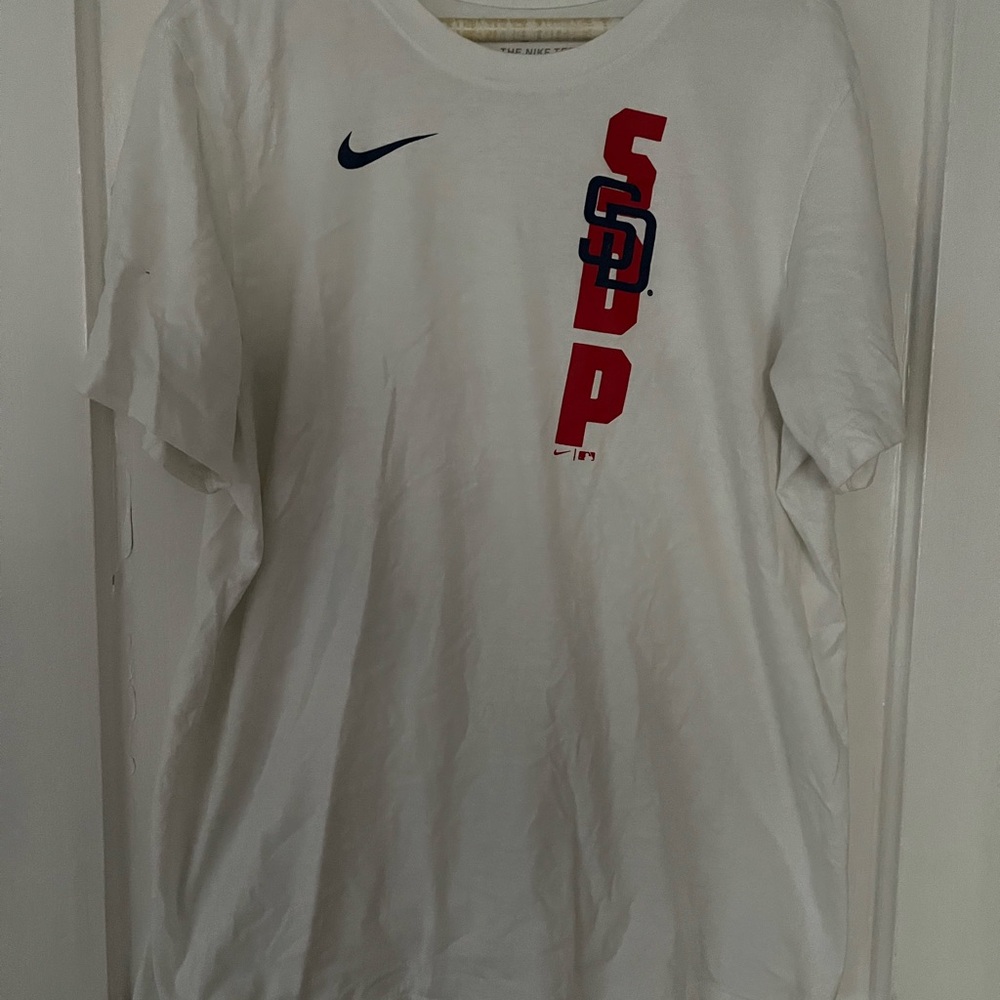 Nike White Tee with Subtle Logo